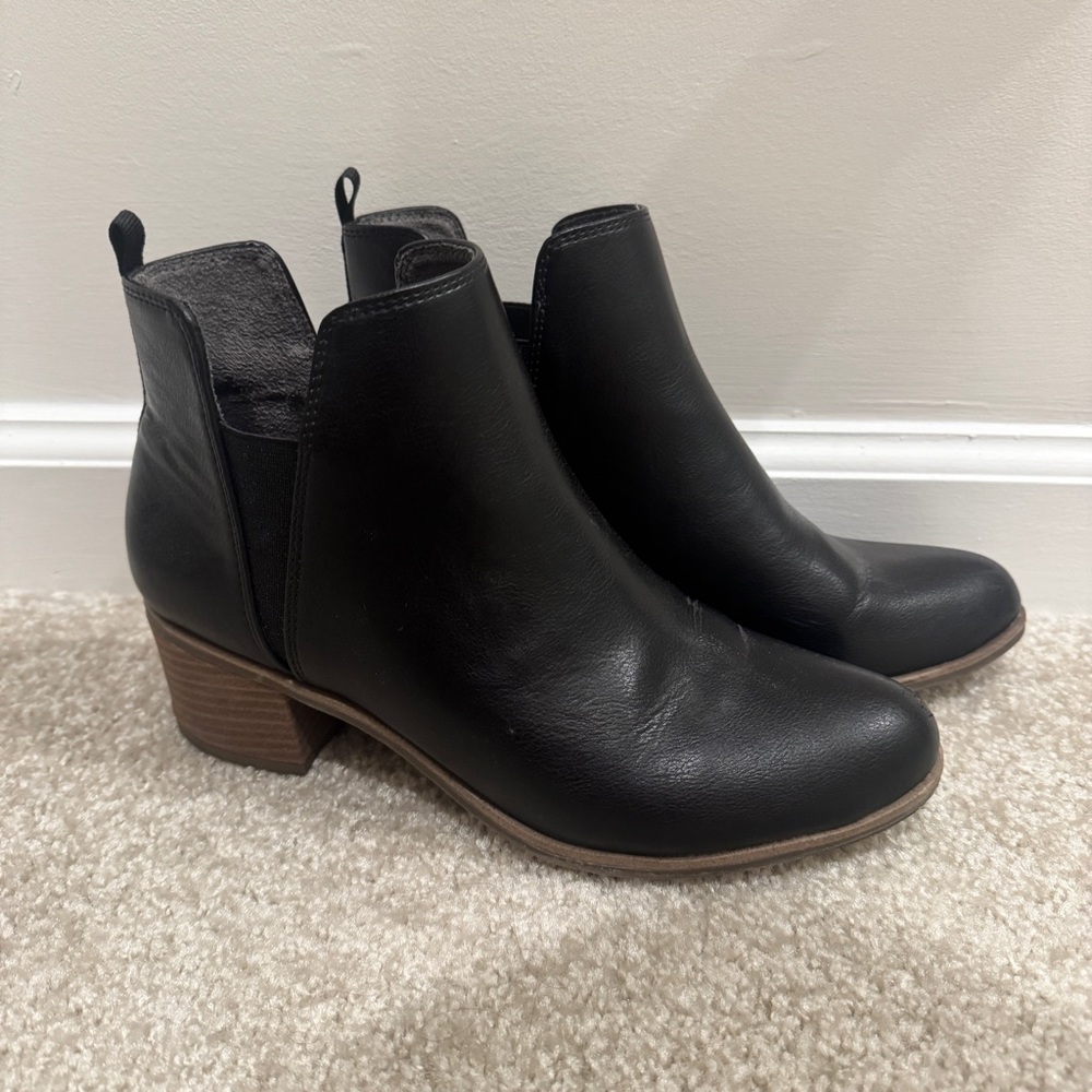 Dr Scholls Black Ankle Boots